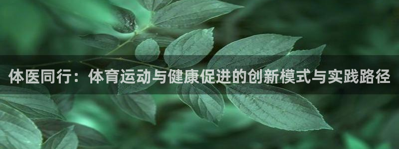 vsport体育官网下载注册：体医同行：体育运动与健康促进的